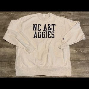 Vintage Champion Reverse Weave NC A&T Aggies Jumper Pullover Sweatshirt 2XLarge